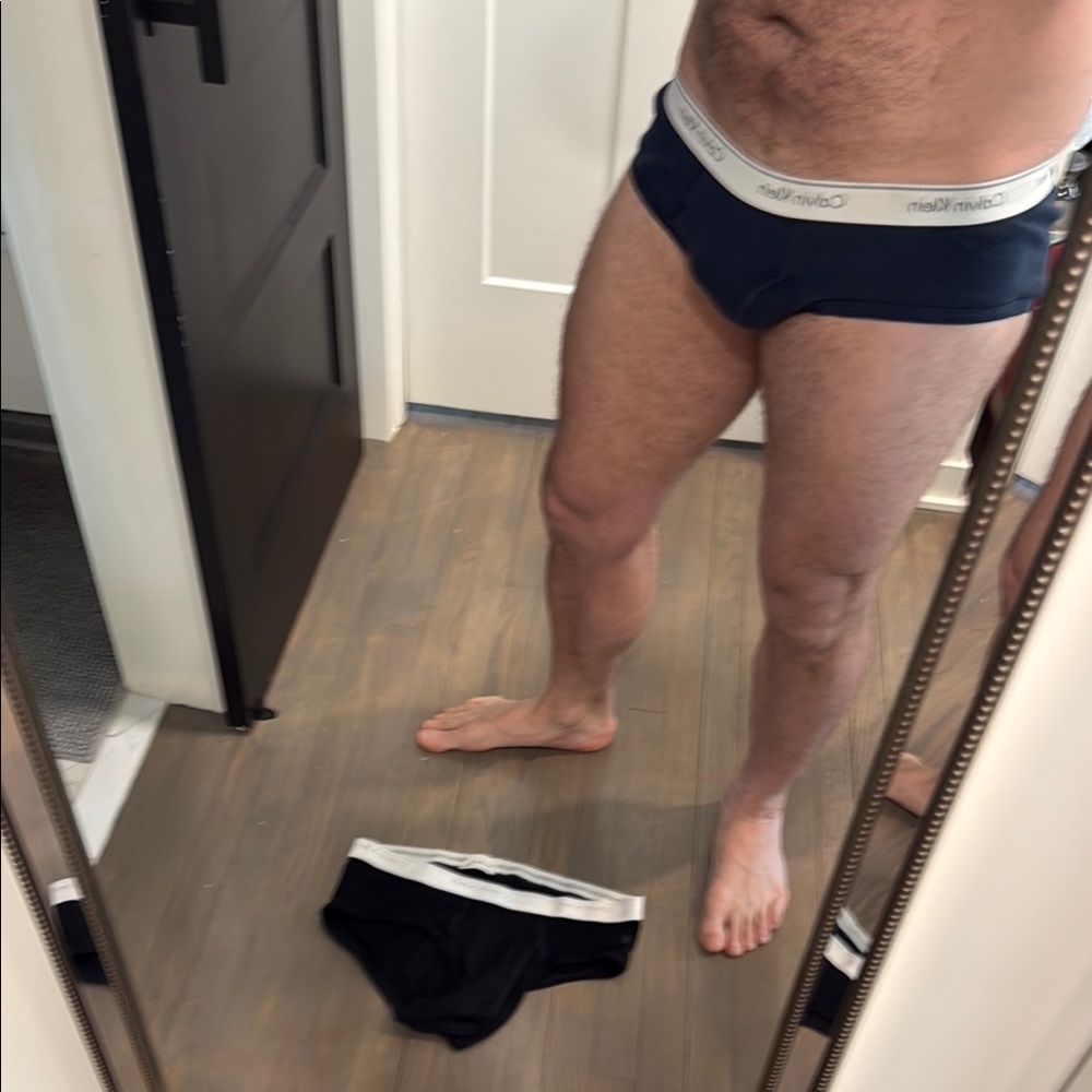Calvin Klein Men's Black & Blue Briefs Underwear